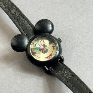 Vintage Walt Disney Watch Disneyland Wristwatch Mickey Mouse Lorus Japan Ears 2